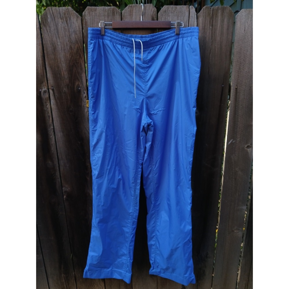 Vintage 90s Gore-Tex Asics Tiger Windbreaker Pants Drawstring Leg Zipper ‎ L/XL